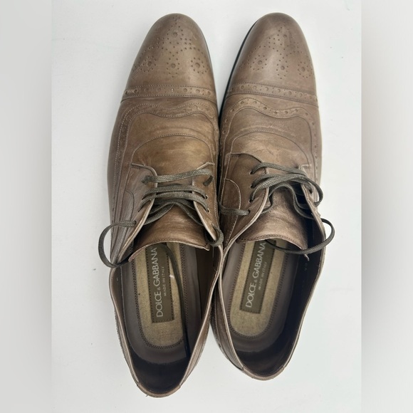Dolce & Gabbana Men’s Derby Canguro Lucido Business Shoes US Size 8  UK 7 IT 40 - Picture 15 of 16